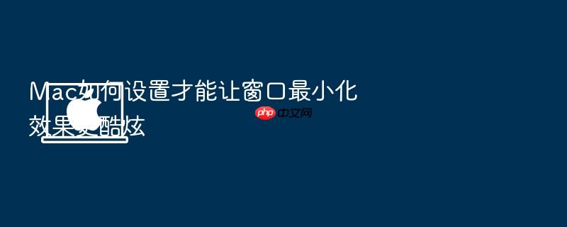 mac如何设置才能让窗口最小化效果更酷炫