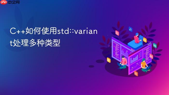 c++如何使用std::variant处理多种类型