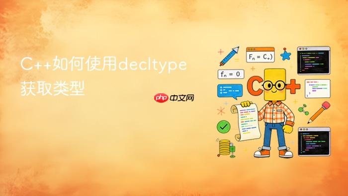 c++如何使用decltype获取类型