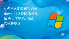 如何永久彻底删除 Windows 11 24H2 系统残留 强力清理 WinSxS 文件夹瘦身