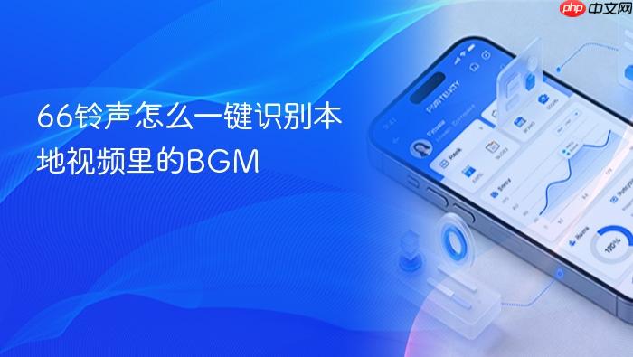 66铃声怎么一键识别本地视频里的bgm