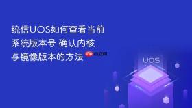 统信UOS如何查看当前系统版本号 确认内核与镜像版本的方法