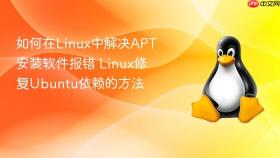 如何在linux中解决apt安装软件报错 linux修复ubuntu依赖的方法