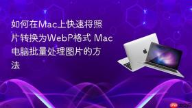 如何在mac上快速将照片转换为webp格式 mac电脑批量处理图片的方法