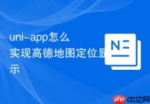 uni-app怎么实现高德地图定位显示
