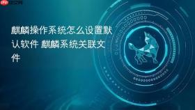 麒麟操作系统怎么设置默认软件 麒麟系统关联文件