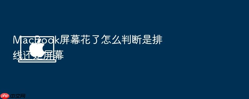 macbook屏幕花了怎么判断是排线还是屏幕