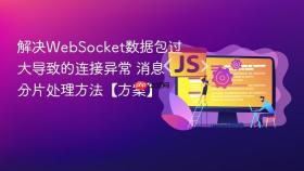 解决websocket数据包过大导致的连接异常 消息分片处理方法【方案】