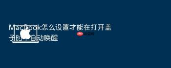 MacBook怎么设置才能在打开盖子时不自动唤醒