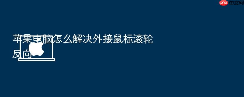 苹果电脑怎么解决外接鼠标滚轮反向