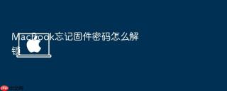 macbook忘记固件密码怎么解锁