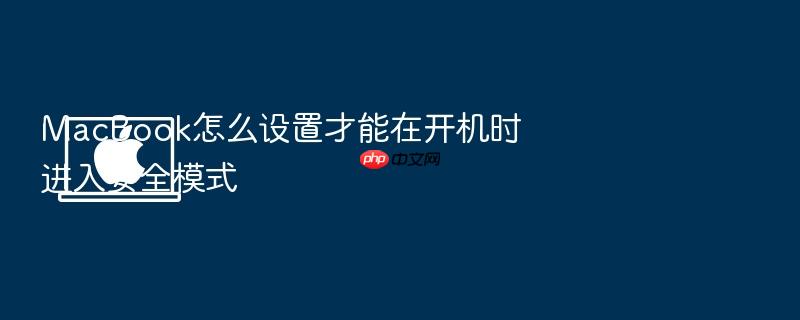 macbook怎么设置才能在开机时进入安全模式