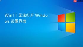 win11 无法打开 windows 设置界面