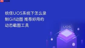 统信UOS系统下怎么录制Gif动图 推荐好用的动态截图工具