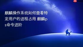 麒麟操作系统如何查看特定用户的进程占用 麒麟ps命令进阶