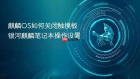 麒麟os如何关闭触摸板 银河麒麟笔记本操作设置