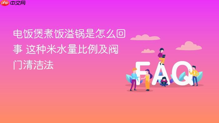 电饭煲煮饭溢锅是怎么回事 这种米水量比例及阀门清洁法