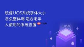 统信uos系统字体大小怎么整体调 适合老年人使用的系统设置