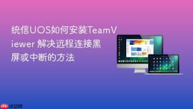 统信UOS如何安装TeamViewer 解决远程连接黑屏或中断的方法