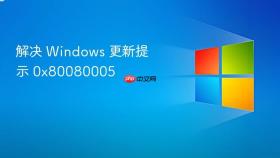 解决 windows 更新提示 0x80080005