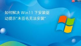 如何解决 win11 下安装驱动提示“未签名无法安装”