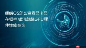 麒麟os怎么查看显卡显存频率 银河麒麟gpu硬件性能查询