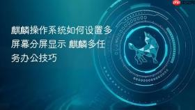 麒麟操作系统如何设置多屏幕分屏显示 麒麟多任务办公技巧