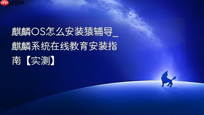 麒麟os怎么安装猿辅导_麒麟系统在线教育安装指南【实测】
