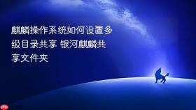 麒麟操作系统如何设置多级目录共享 银河麒麟共享文件夹