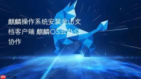 麒麟操作系统安装金山文档客户端 麒麟os云办公协作
