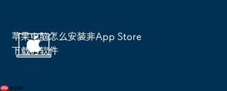 苹果电脑怎么安装非app store下载的软件