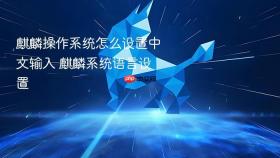 麒麟操作系统怎么设置中文输入 麒麟系统语言设置
