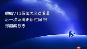 麒麟v10系统怎么查看最后一次系统更新时间 银河麒麟日志