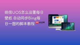 统信uos怎么设置每日壁纸 自动同步bing每日一图的脚本教程