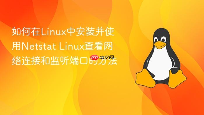 如何在linux中安装并使用netstat linux查看网络连接和监听端口的方法