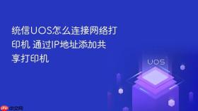 统信uos怎么连接网络打印机 通过ip地址添加共享打印机