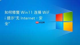 如何修复 win11 连接 wifi 提示“无 internet,安全”