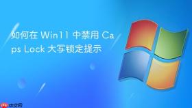 如何在 win11 中禁用 caps lock 大写锁定提示