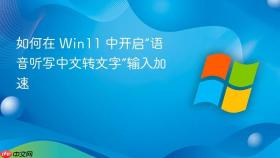 如何在 win11 中开启“语音听写中文转文字”输入加速