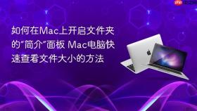 如何在mac上开启文件夹的“简介”面板 mac电脑快速查看文件大小的方法