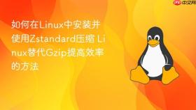 如何在linux中安装并使用zstandard压缩 linux替代gzip提高效率的方法