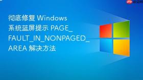 彻底修复 Windows 系统蓝屏提示 PAGE_FAULT_IN_NONPAGED_AREA 解决方法