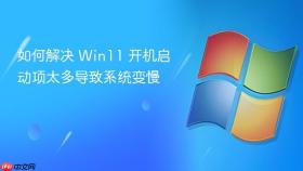 如何解决 win11 开机启动项太多导致系统变慢