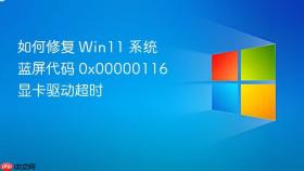 如何修复 Win11 系统蓝屏代码 0x00000116 显卡驱动超时