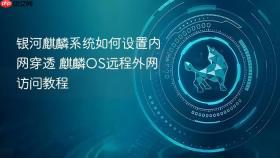 银河麒麟系统如何设置内网穿透 麒麟os远程外网访问教程