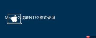 mac怎么读取ntfs格式硬盘