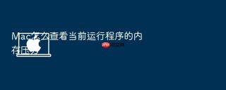mac怎么查看当前运行程序的内存压力