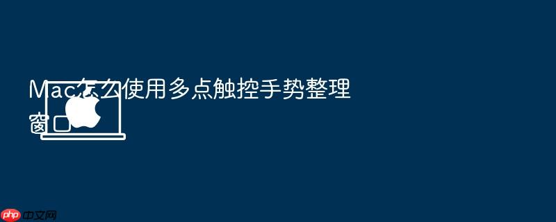 mac怎么使用多点触控手势整理窗口