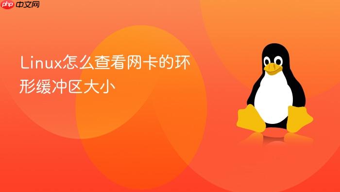 linux怎么查看网卡的环形缓冲区大小