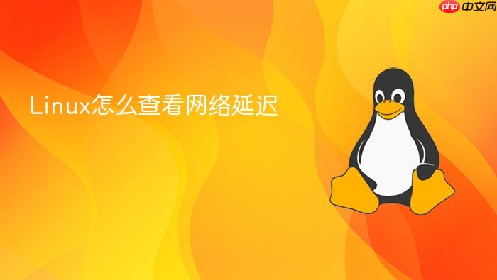 linux怎么查看网络延迟